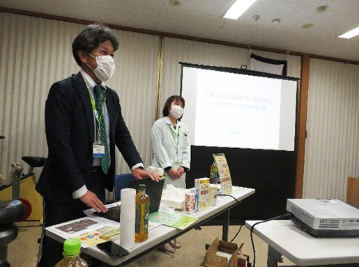 地域包括支援センターで栄養講座2